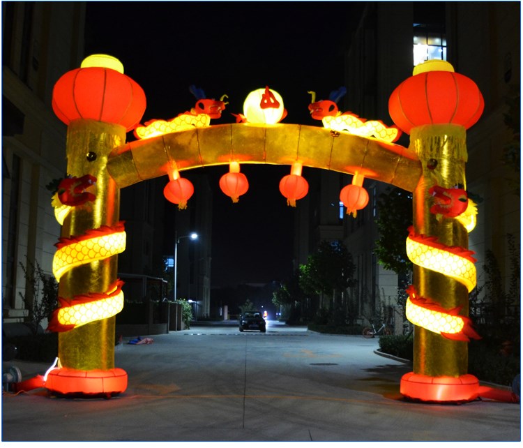 柳州灯笼柱夜光拱门